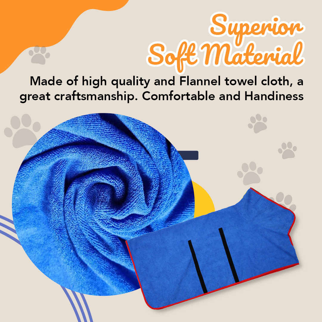 Super Absorbent Pet Bathrobe