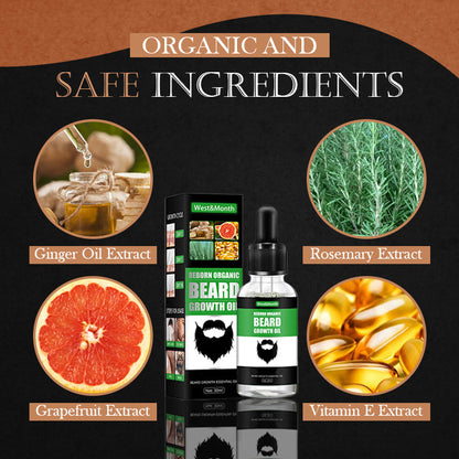 Reborn Organic Beard Growth Oil