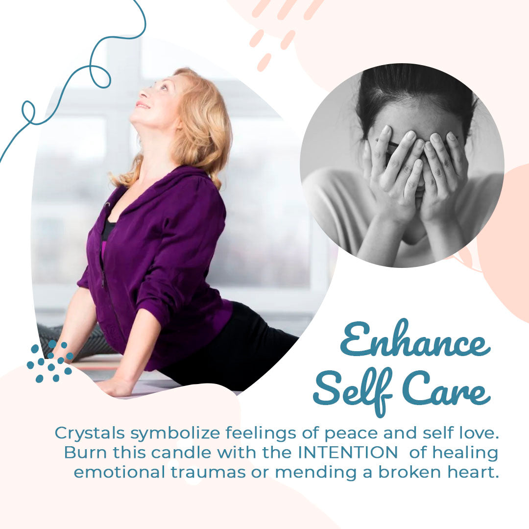 Healing Natural Crystal Candle