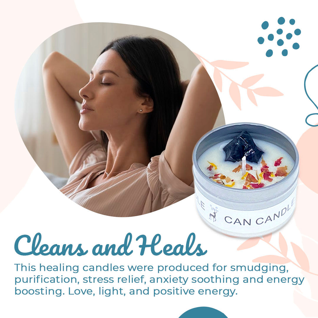 Healing Natural Crystal Candle