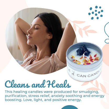 Healing Natural Crystal Candle