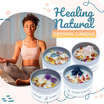 Healing Natural Crystal Candle